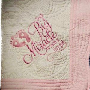 Baby Girl Quilt, Baby shower gift, Baby keepsake